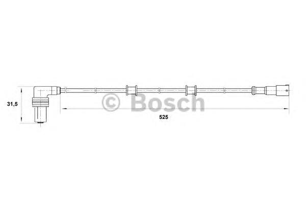 0265001206 Bosch sensor dianteiro de abs