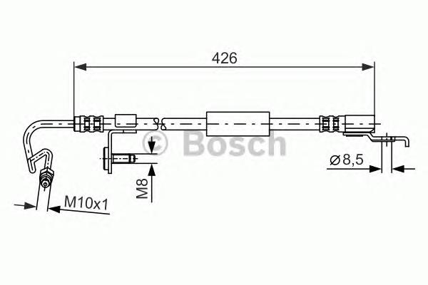 1987476623 Bosch mangueira do freio traseira esquerda