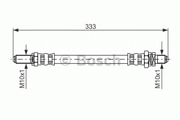 1987476619 Bosch mangueira do freio traseira