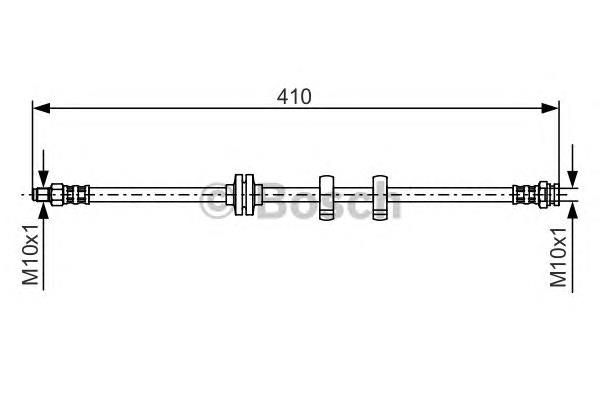 1987476638 Bosch mangueira do freio dianteira