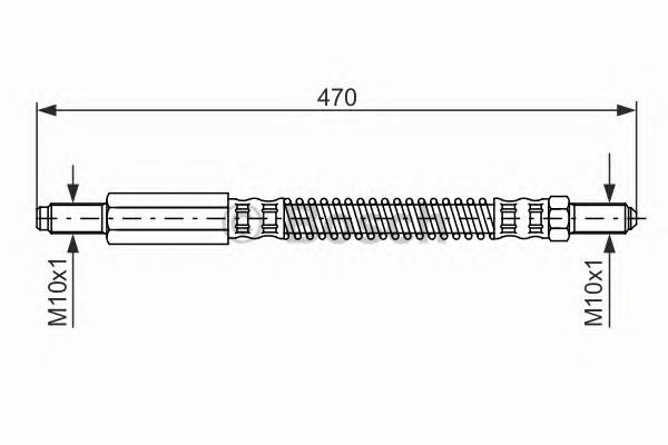 Шланг тормозной передний TRW PHC193