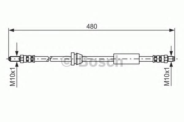 1987476616 Bosch mangueira do freio traseira