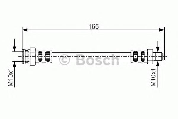 1987476454 Bosch mangueira do freio traseira