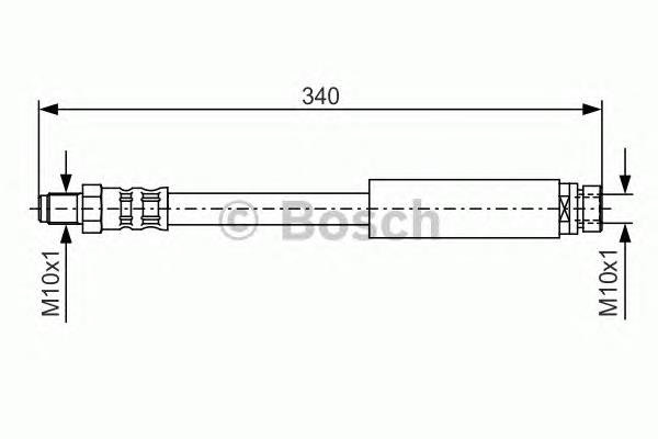 1987476433 Bosch mangueira do freio dianteira