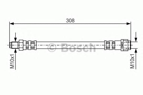1987476427 Bosch mangueira do freio traseira