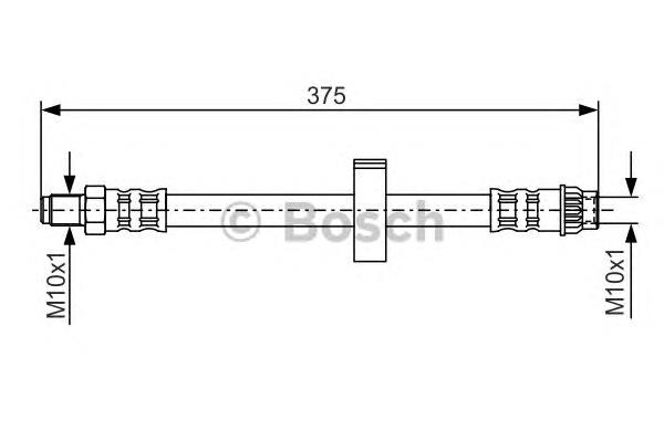 1987476518 Bosch mangueira do freio dianteira