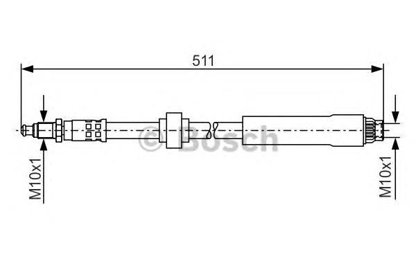 1987476531 Bosch mangueira do freio dianteira