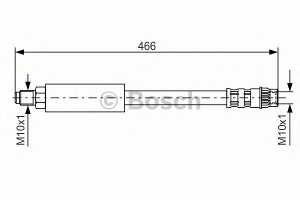 1987476492 Bosch mangueira do freio dianteira