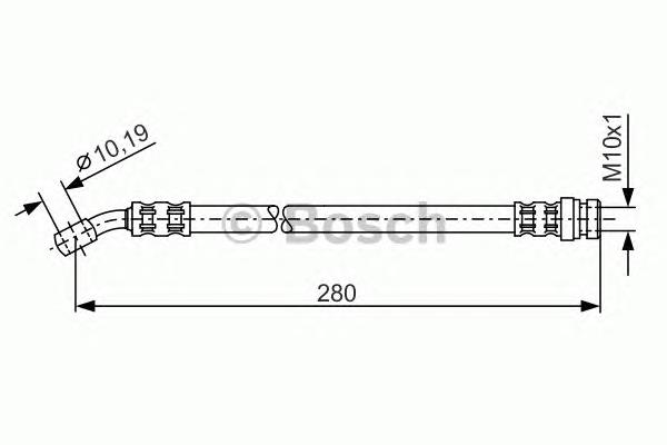 1987476772 Bosch mangueira do freio dianteira