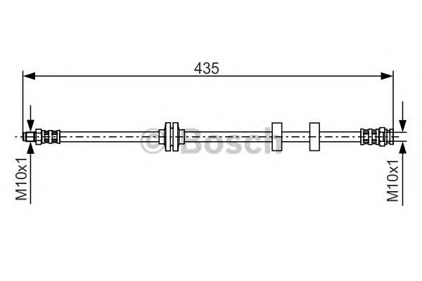 1987476878 Bosch mangueira do freio dianteira