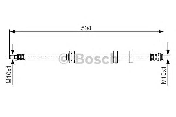 1987476879 Bosch mangueira do freio dianteira