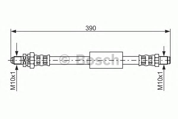 1987476840 Bosch mangueira do freio traseira