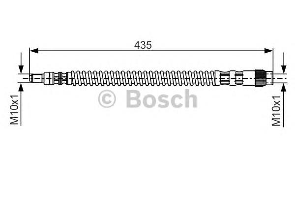 1987476669 Bosch mangueira do freio traseira