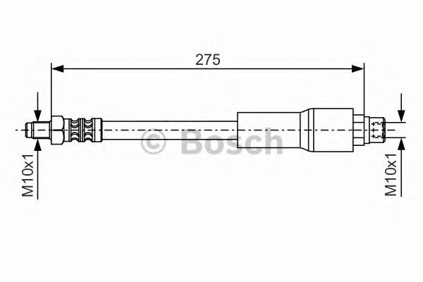 Тормозной шланг задний Bosch 1987476649 цена, от 9.24 USD