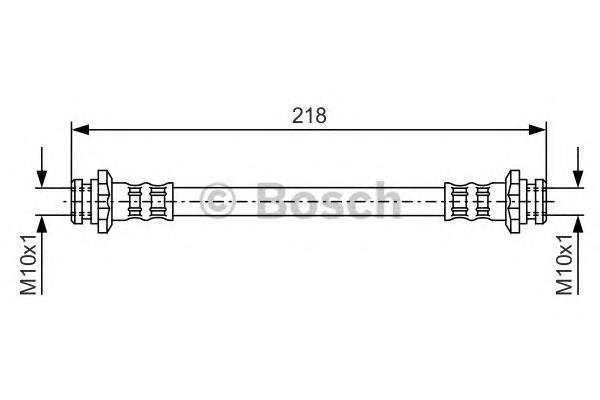 1987476663 Bosch mangueira do freio traseira