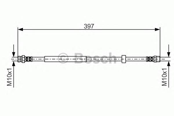 1987476714 Bosch mangueira do freio traseira