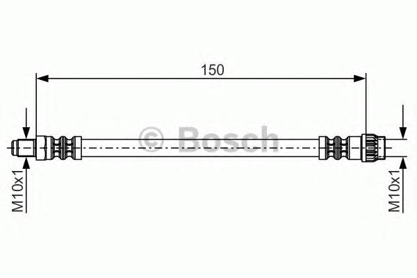 1987476709 Bosch mangueira do freio traseira