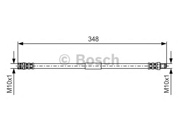 1987476080 Bosch mangueira do freio traseira