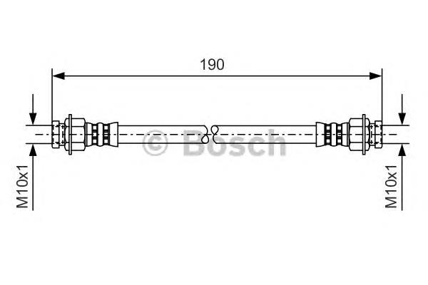 1987476084 Bosch mangueira do freio traseira