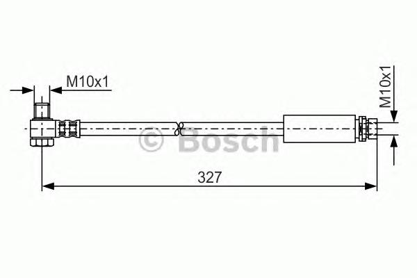 1987476095 Bosch mangueira do freio traseira