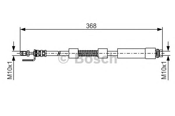 1987476059 Bosch mangueira do freio dianteira