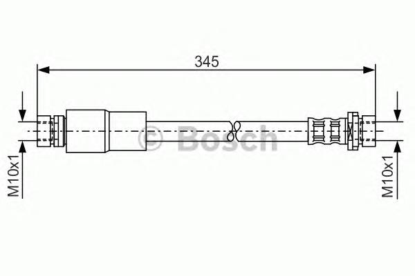 1 987 476 058 Bosch mangueira do freio dianteira