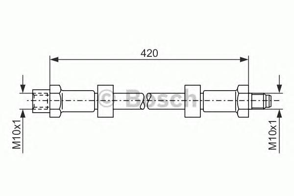 1987476077 Bosch mangueira do freio dianteira