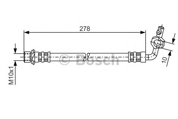 1987476113 Bosch mangueira do freio traseira esquerda