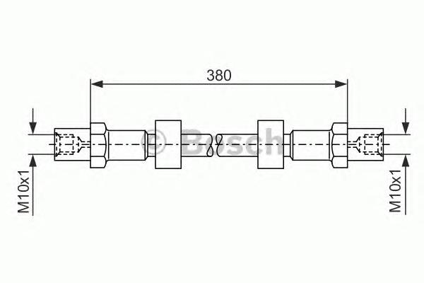 1987476138 Bosch mangueira do freio dianteira