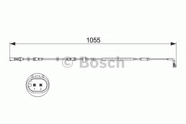 1987473506 Bosch sensor dianteiro de desgaste das sapatas do freio