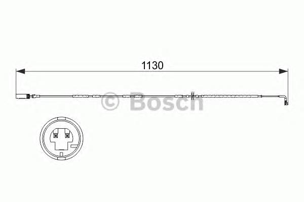 1987473505 Bosch sensor traseiro de desgaste das sapatas do freio