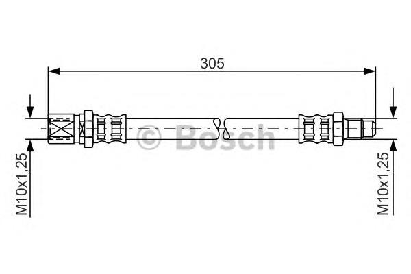 1987476003 Bosch mangueira do freio traseira