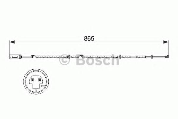 Датчик износа тормозных колодок передний 1987473519 Bosch