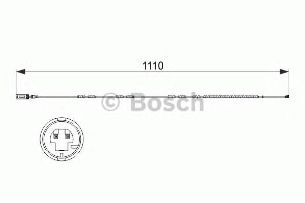 1987473515 Bosch sensor traseiro de desgaste das sapatas do freio