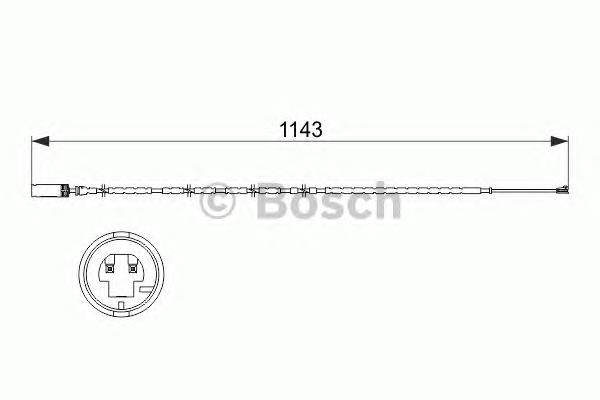 1987473517 Bosch sensor dianteiro de desgaste das sapatas do freio