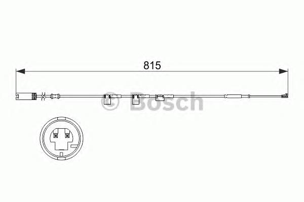 1987473524 Bosch sensor dianteiro de desgaste das sapatas do freio