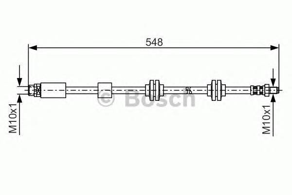 1987476360 Bosch mangueira do freio dianteira