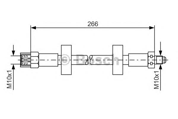 1987476337 Bosch mangueira do freio dianteira