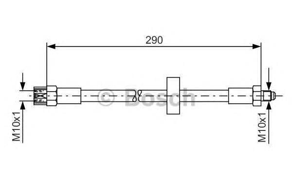 1987476334 Bosch mangueira do freio dianteira