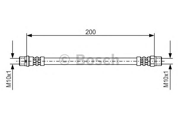 1987476403 Bosch mangueira do freio traseira