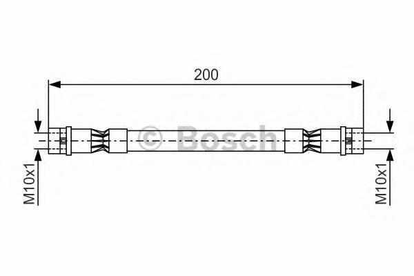 1987476402 Bosch mangueira do freio traseira