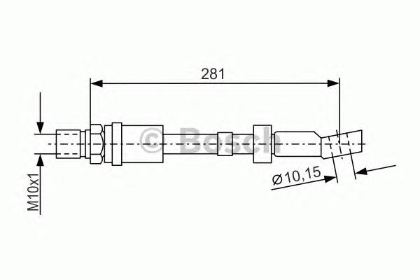 1987476405 Bosch mangueira do freio dianteira