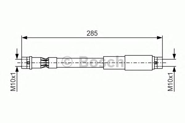 1987476406 Bosch mangueira do freio dianteira