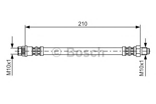 1987476425 Bosch mangueira do freio traseira