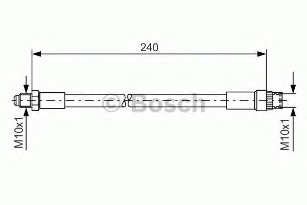 1987476421 Bosch mangueira do freio dianteira