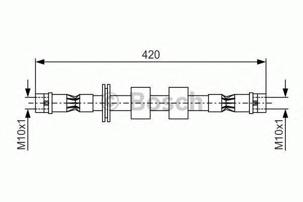 1987476414 Bosch mangueira do freio dianteira