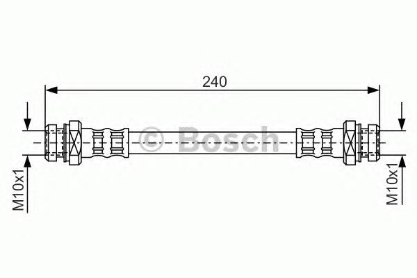 1987476395 Bosch mangueira do freio traseira