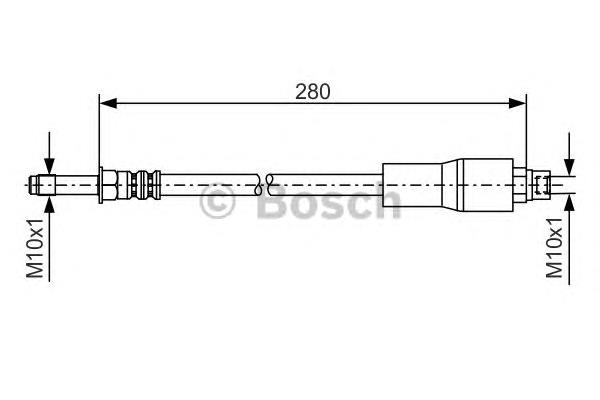 1987476173 Bosch mangueira do freio traseira