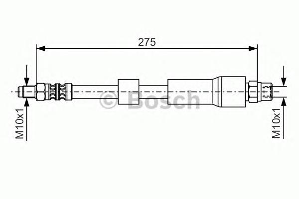 1987476174 Bosch mangueira do freio traseira