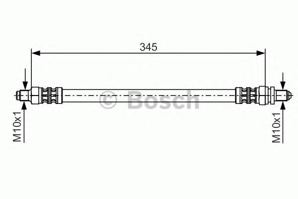 1987476176 Bosch mangueira do freio traseira